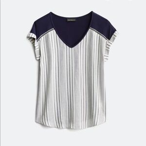 Stitchfix Fortune + Ivy Mixed Material Top